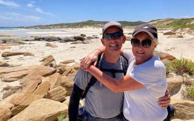 Anniversary celebration on Cape to Cape walk