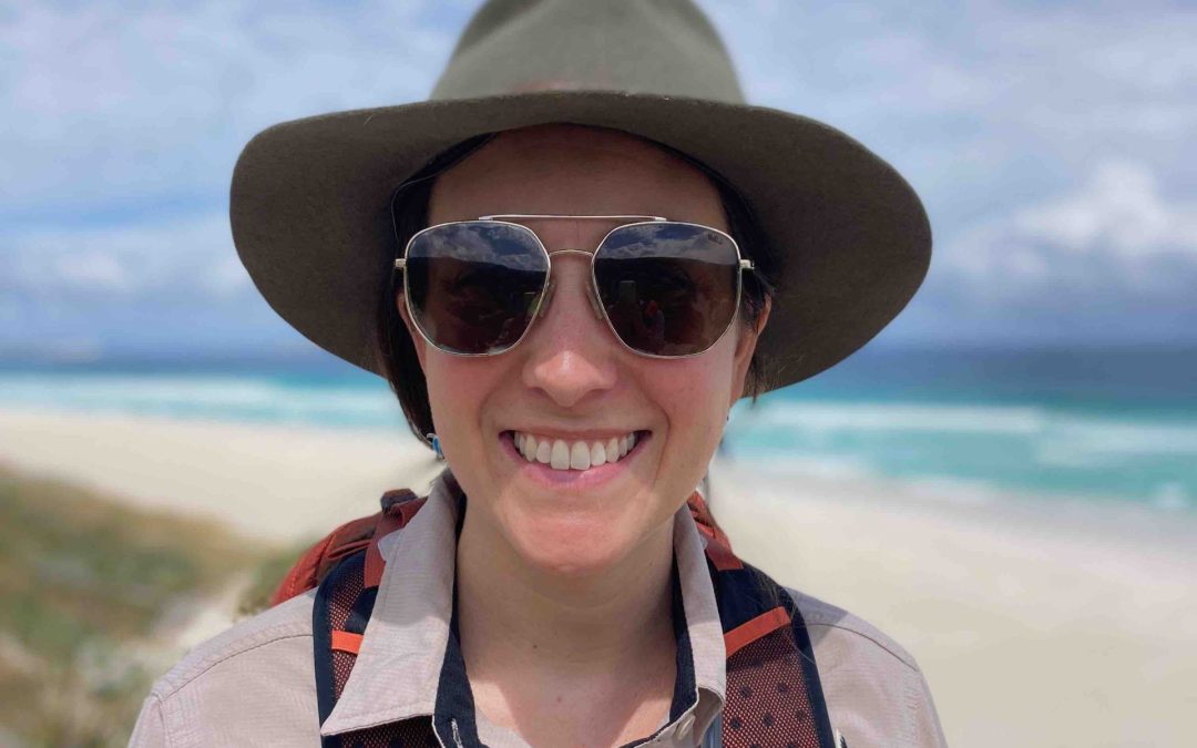 Happy Hannah on the Cape to Cape Explorer Tours team